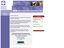 Tablet Screenshot of continuingeducationconsortium.org